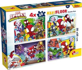 Dėlionė 4in1 Lisciani Marvel Spidey 304-100378, 25 cm x 35 cm, 192 vnt., įvairių spalvų