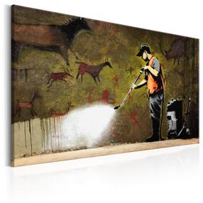 Reprodukcija Artgeist Cave Painting by Banksy N4187PWD, 60 cm x 40 cm