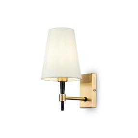 Šviestuvas sieninis Maytoni H001WL-01BS, E14, 1 x 40 W, balta sp. / aukso sp.