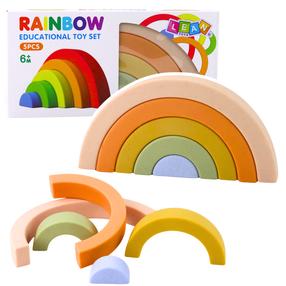 Конструктор Lean Toys Rainbow, многоцветный, 5 шт.