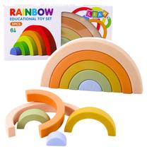 Kaladėlės Lean Toys Rainbow, įvairių spalvų, 5 vnt.
