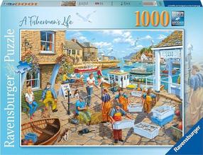 Dėlionė Ravensburger Fishermans Life, 50 cm x 70 cm, 1000 vnt., įvairių spalvų
