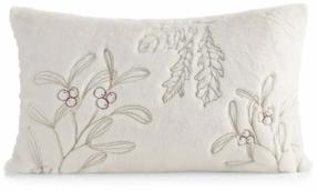 Kalėdinis dekoratyvinės pagalvėlės užvalkalas PSWA-346, aukso/balta, 50 cm x 30 cm