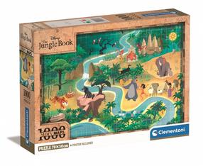 Puzle Clementoni Story Maps The Hungle Book 39813, 50 cm x 70 cm, 1000 gab., daudzkrāsaina