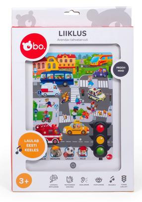 Interaktīva rotaļlieta Bo. Educational Tablet Traffic 952EE, balta krās.