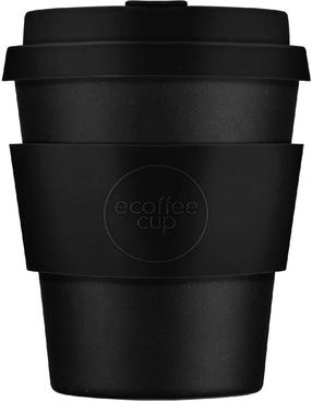 Plastikinė stiklinė Ecoffee Cup Solid Colours Kerr & Napier, 240 ml, silikonas/polilaktidas (pla), juoda sp.
