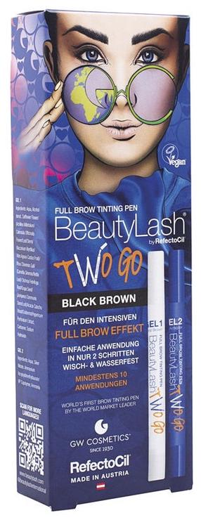 Kulmude meigikomplekt RefectoCil BeautyLash Two Go, 6 ml, black brown v. black brown