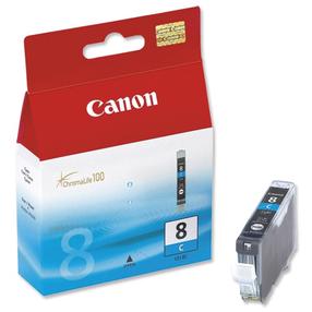 Tintes printera kasetne Canon CLI-8C, zila krās.