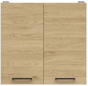 Viršutinė virtuvinė spintelė Junona Line, bernstein oak sp., 30.5 cm x 60 cm x 57.5 cm