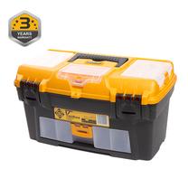 Įrankių dėžė Forte Tools RL.O-17, 43.4 cm x 23.8 cm x 25 cm, juoda sp./geltona sp.