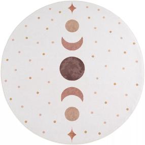 Kilimas vidaus Ayyildiz Coco Moon Phases, kreminė sp./oranžinė sp./smėlio sp., 160 cm x 160 cm