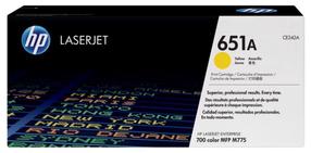 Tonerių kasetė HP Toner 651A, geltona sp.