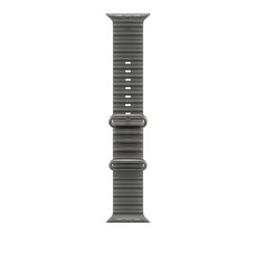 Ремешок для часов Apple Ocean Band, 49 mm, natural titanium цв./translucent black цв.