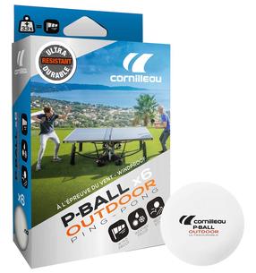 Мячик для настольного тенниса Cornilleau P-Ball Outdoor, 40 мм, 6 шт.