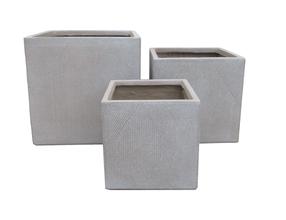 Puķu pods Domoletti LT24784-3S, keramika/māls, Ø 37 cm, pelēka krās.