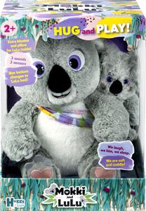 Lavinimo žaislas, koala mama mokki ir vaikas lulu Tm Toys, 29 cm, pilka sp.