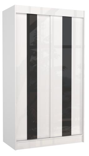 Spinta ADRK Karen, balta sp./juoda sp., 61 cm x 120 cm x 215 cm