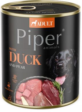 Šlapias šunų maistas Piper Adult, antiena/kriaušė, 0.8 kg