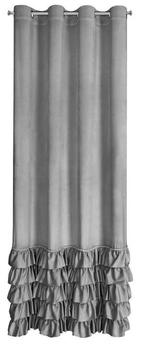 Naktinė užuolaida Carli, sidabro sp., 140 cm x 250 cm