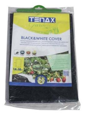 Plėvelė Tenax 1A150331, balta sp./juoda sp., 10 x 1.4 m