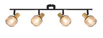 Šviestuvas nukreipiamasis Domoletti Shadow R5021009A-4TU, E14, 4 x 25 W, aukso sp. / juoda sp.
