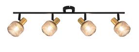 Šviestuvas nukreipiamasis Domoletti Shadow R5021009A-4TU, E14, 4 x 25 W, aukso sp. / juoda sp.