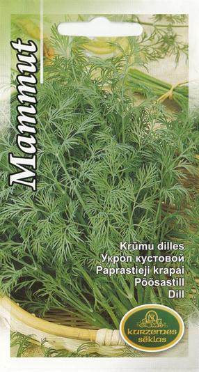 Семена Kurzemes sēklas укроп Dill Mammut, 8 г
