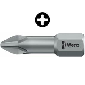 Наконечник Wera PH2 x 25mm, 851/1 TZ, PH2, 25 мм, 1 1/4", Ø7 мм