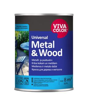 Emaljas krāsa Vivacolor Metal & Wood, 0.9, Emalja