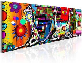 Reprodukcija Artgeist Colourful Savannah, 120 cm x 40 cm