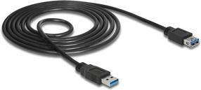 Juhe Delock USB 85055 3.0 3.0 USB Male, 3.0 USB Female, 1.5 m, must v.