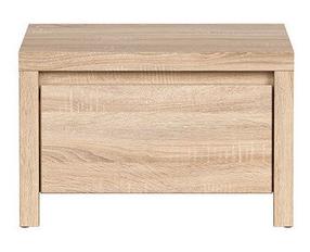 Naktinis staliukas Kaspian S128-KOM1S-DSO/DSO, ąžuolo, 51 cm x 40.5 cm x 33.5 cm
