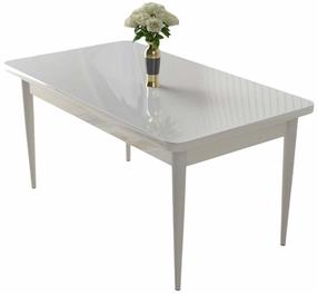 Valgomojo stalas Kalune Design Nil, balta sp., 110 cm x 71 cm x 76 cm
