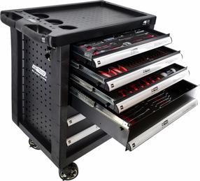 Тележки для инструментов AWTools AW15100, 46.5 см x 76.5 см x 97.5 см, черный цв.