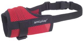 Suukorv koertele Amiplay Air, S, punane v.