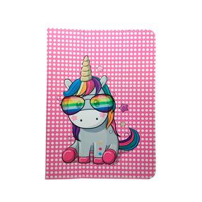 Planšetdatora vāciņš GreenGo Rainbow Unicorn, rozā krās./daudzkrāsaina, 9-10"