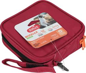 Миска для животного Zolux Bivouak, 0.7 л, 15 см x 15 см x 5 см, 2 шт., красный цв.
