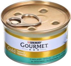 Mitrā kaķu barība Purina Gourmet Gold Rabbit Pate, truša gaļa, 0.085 kg