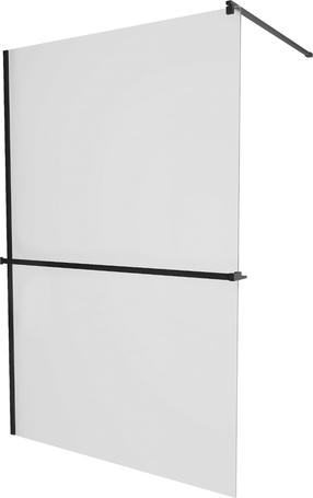 Dušo sienelė Mexen Kioto+ Walk-In, 120 cm x 200 cm, juoda sp./grūdintas