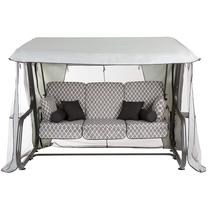 Lauko sūpynės Patio Venezia Lux, balta sp./pilka sp., 221 cm x 143 cm x 173 cm