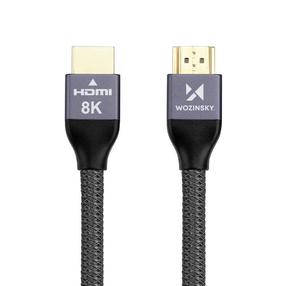 Кабель Wozinsky WHDMI-20 Hdmi 2.1 Braided Cable HDMI 2.0, HDMI 2.1, 2 м, серебристый цв.