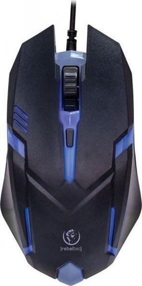 Проводная компьютерная мышь Rebeltec NEON, черный цв.