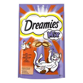 Skanėstas katėms Dreamies, vištiena/antiena, 0.06 kg