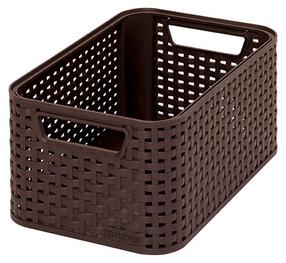 Hoiukast, esemete hoidmiseks Curver 205824, pruun v., 28.5 x 19.4 x 13 cm