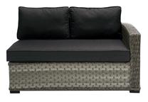 Lauko sofa Home4you Geneva, pilka sp., 132 cm x 81 cm x 78 cm