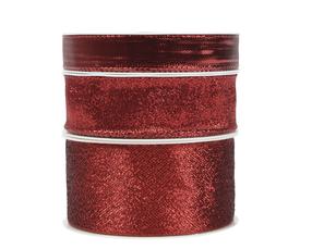 Dāvanu iesaiņošanas lente Decoris Glitter, sarkana krās./(krāsa/dizains tiek izvēlēts nejauši)