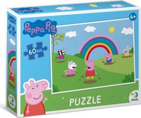 Dėlionė Dodo Peppa Pig, 32 cm x 23 cm, 60 vnt., įvairių spalvų