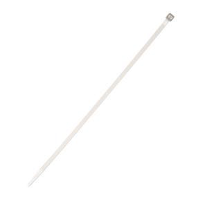 Tvirtinimo dirželis Elematic, poliamidas, balta sp., 250 mm x 4.8 mm