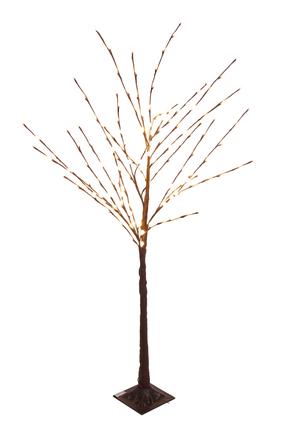 Dekoracija "Medis" su LED apšvietimu, 150 cm, ruda sp.