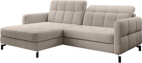 Kampinė sofa Lorelle Paros 02, šviesiai ruda sp., kairinė, 160 x 225 cm x 105 cm